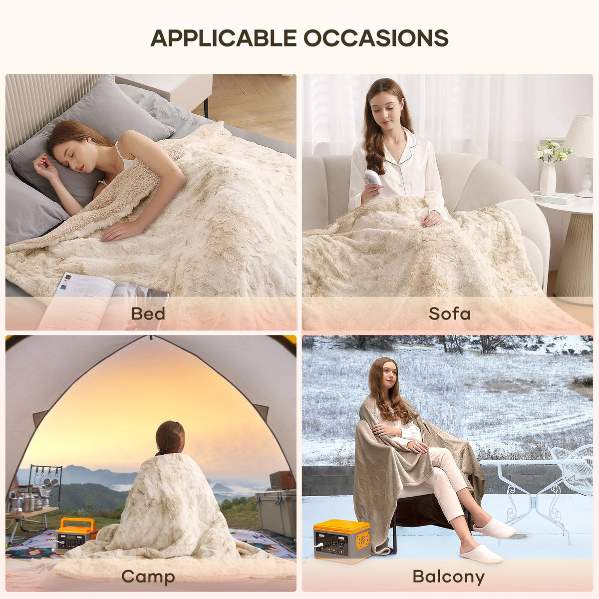 Electric Heated Throw Blanket